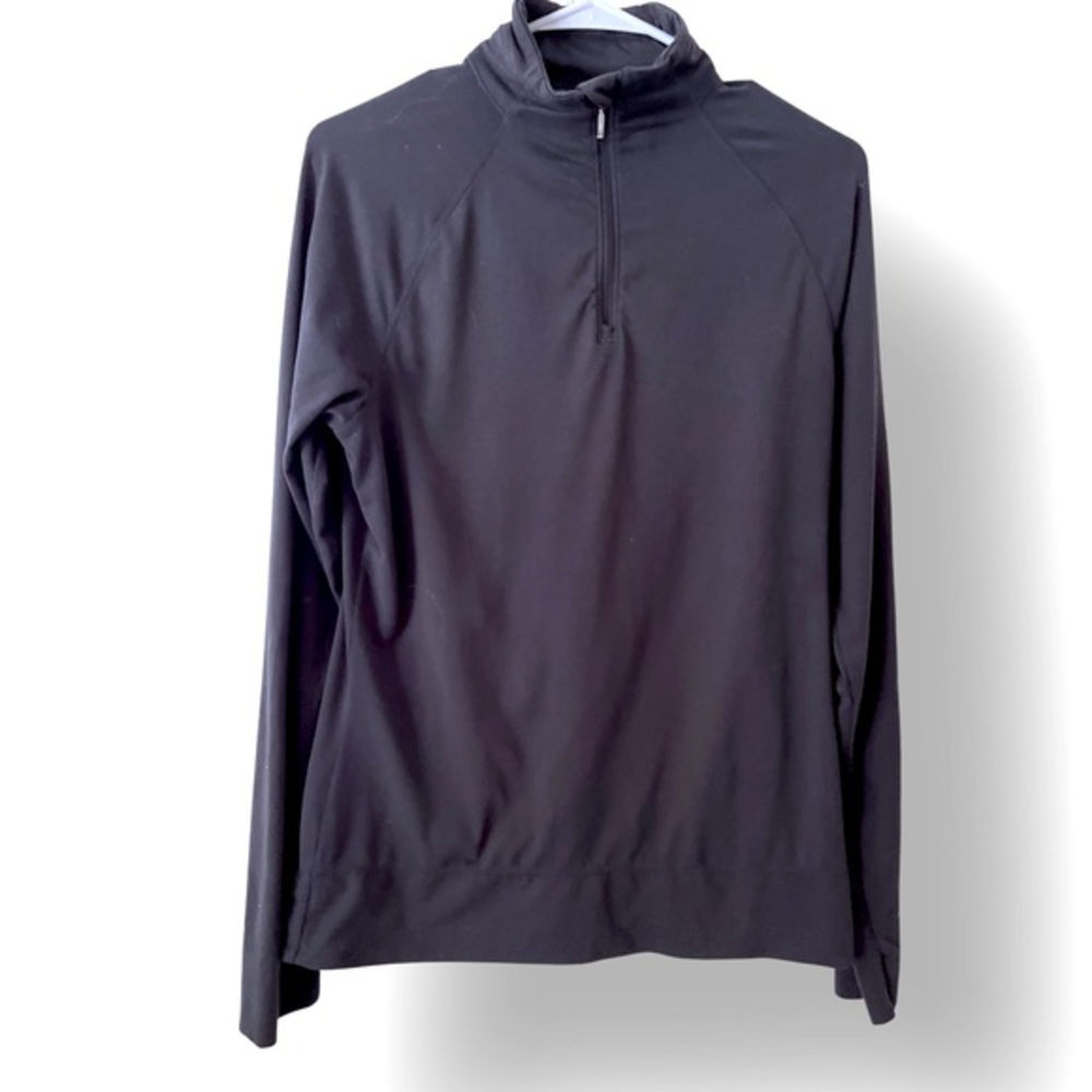 Merrell Black Quarter Zip Performance Long Sleeved Sweatshirt